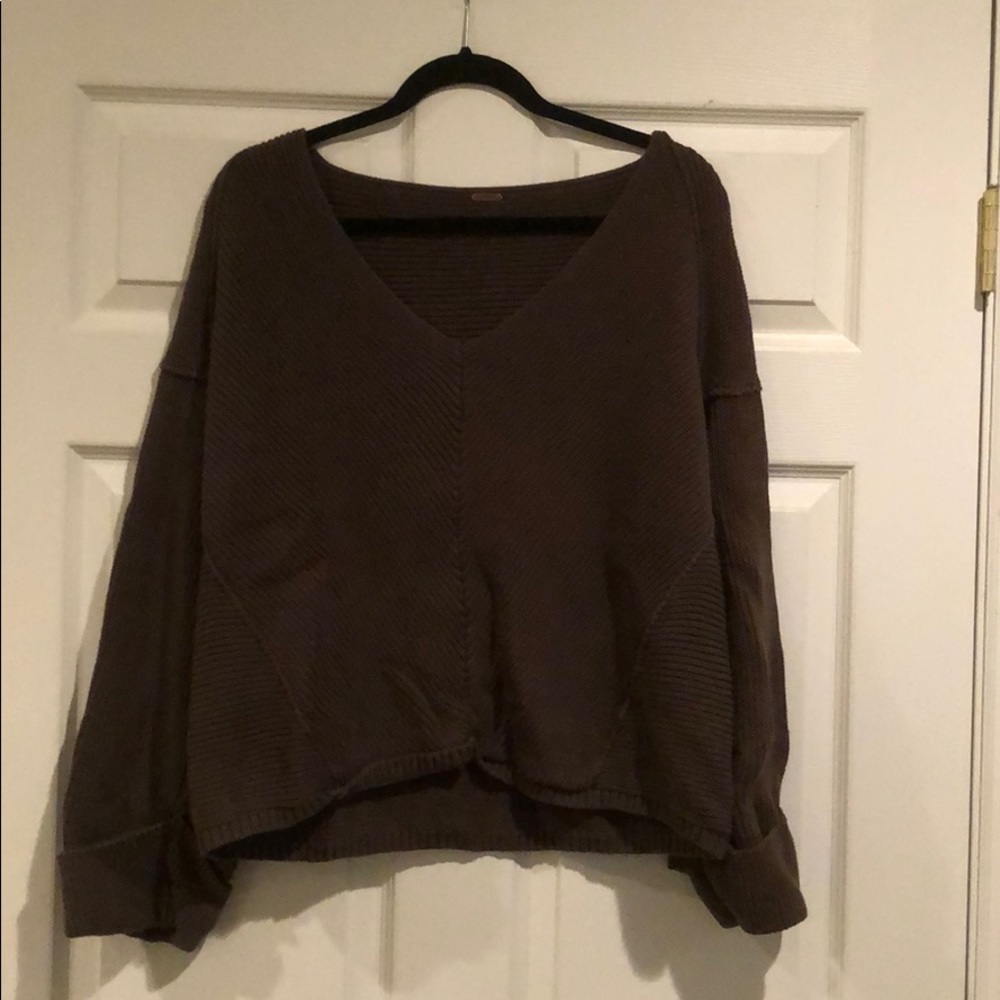 Hunter Green Free People Sweater Sz Medium